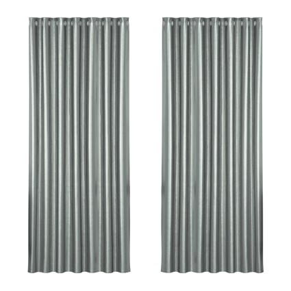 Artiss Blockout Curtains, Triple Weave Fabric, 240x230cm, Grey Shine, Thermal Insulation & Noise Reduction