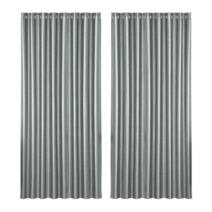 Artiss Blockout Curtains, Triple Weave Fabric, 300x230cm, Grey, Eyelet Design, Noise Reduction, Thermal Insulation