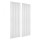 Artiss Blockout Curtains 2 Panels 132x213cm White Light Filtering 110GSM Polyester Rod Pocket Drapes