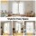 Artiss Blockout Curtains 2 Panels 132x213cm White Light Filtering 110GSM Polyester Rod Pocket Drapes