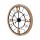 Artiss Wall Clock, Metal & MDF, 60CM, Black & Pine, Elegant Design with Bold Numerals, Easy Installation