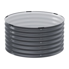 Green Fingers Raised Garden Bed 90x45cm Galvanised Steel Planter Box with Safe Rounded Edges and Easy Latch Assembly Green Fingers Raised Garden Bed 90x45cm Galvanised Steel Planter Box with Safe Rounded Edges and Easy Latch Assembly