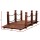Gardeon 160cm Wooden Garden Bridge – Burnt Fir, Rustic Chains, Weatherproof, 160kg Capacity, Eco-Friendly Decor