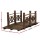 Gardeon Wooden Garden Decor Bridge, Fir Wood, 150cm, Rustic Arch Design, Weatherproof, 200kg Capacity