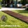 Gardeon 8FT Charcoal Brown Cedar Garden Walkway: Weather-Resistant, Anti-Slip, Roll-Up Path with Stakes for Easy Storage