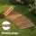 Gardeon 8FT Fir Wood Garden Pathway Roll Up Curved Walkway 240cm Anti Slip Brown Outdoor 8FT Pathway