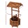 Gardeon Wooden Wishing Well Garden Decor, Solid Fir Wood, 53x46x100cm, Rustic Weatherproof Outdoor Ornament