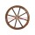 Gardeon Rustic Fir Wooden Wagon Wheel, 60cm Diameter, Weatherproof Outdoor/Indoor Decor, Set of 2, 1-Year Warranty