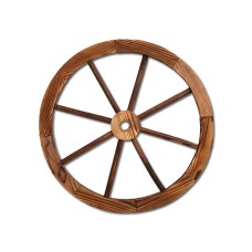 Gardeon Wooden Wagon Wheel, Fir Wood, 60cm Diameter, Rustic Outdoor Garden Decor, Weatherproof Vintage Ornament Gardeon Wooden Wagon Wheel, Fir Wood, 60cm Diameter, Rustic Outdoor Garden Decor, Weatherproof Vintage Ornament