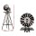 Gardeon 160cm Metal Garden Windmill with Weathervane - Rust-Proof Bronze Outdoor Decor, Sturdy & Weather-Resistant
