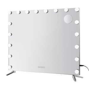 Embellir Bluetooth Makeup Mirror, Metal Frame, 80x65cm, LED Light, Touch Controls, Built-in Speaker, Wall Mountable