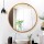 Embellir Round Wall Mirror, Solid Wood Frame, 80cm Diameter, Premium Clarity, Elegant Home Decor, Easy Installation