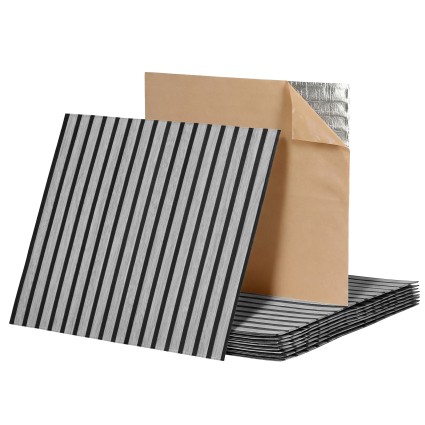 Artiss 10PCS Peel and Stick Wall Panels 68x68cm Self Adhesive Grey 3mm Lightweight PVC Pack of 10 Panels