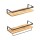 Artiss Melis Floating Wall Shelf Set of 2, Pine Wood & Black, 40cm, Stylish DIY Storage with 15kg Capacity