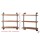 Artiss 3-Tier Rustic Industrial Pipe Shelf, Pine Wood & Metal, 61x25x98.5cm - DIY Display for Home, Office & Cafe Decor