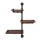 Artiss Floating DIY Pipe Shelf IVAN - 3 Tier Rustic Industrial Design | Adjustable Timber & Metal with Mounting Kit