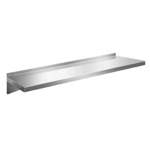 Cefito 1200mm Stainless Steel Wall Shelf, Heavy-Duty Kitchen Rack, Rust-Proof, Easy Clean, 1.2mm Thick, Silver