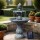 Gardeon 93CM Black Solar Water Feature Fountain - 3-Tier Bird Bath with Polyresin, Solar Panel, and Pump Kit