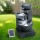 Gardeon 3-Tier Solar Cascading Fountain with LED Lights, 60CM Blue Polyresin Bird Bath, Weatherproof & Eco-Friendly
