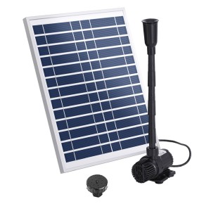Gardeon Solar Pond Pump Kit: 610L/H Water Flow, Adjustable Height, 2 Nozzles, 9.8FT Lift, Durable & Easy Setup