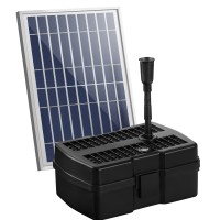Gardeon Solar Pond Pump Fountain with Submersible Filter Box, 6.6FT Lift, 800L/H Flow, Eco-Friendly DC Technology
