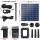 Gardeon Solar Pond Pump with Battery Kit, LED Lights, 610L/H Flow, Adjustable Height, Dual Nozzles, Indoor/Outdoor Use
