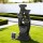 Gardeon 5-Tier Solar Fountain Water Feature, Indoor/Outdoor, Polyresin, 103cm High, LED Lighting, Adjustable Flow