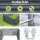 Green Fingers Raised Garden Bed 240x80x45cm Galvanised Steel Planter Box Set, Rustproof, Durable, Safe Edges, 2-Pack
