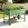 Green Fingers Mobile Elevated Garden Bed Kit, Galvanised Steel, 115x60x81cm, Locking Wheels, Storage Shelf, 100KG Load