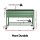 Green Fingers Mobile Elevated Garden Bed Kit, Galvanised Steel, 115x60x81cm, Locking Wheels, Storage Shelf, 100KG Load