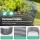 Green Fingers Galvanised Raised Garden Bed 320x80x42cm - Durable SGCC Steel Oval Planter with Safe Rounded Edges