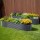 2x Green Fingers 320x80x56cm Oval Raised Garden Beds, Galvanised Steel Planter Boxes, Rustproof, Aluminium Grey