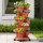 Green Fingers Brick Red 5-Tier Stackable Garden Planter with Auto Drainage for Herbs & Succulents, 35x35x75cm
