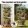 Green Fingers 5-Tier Stackable Vertical Garden Bed – Tan, 35x35x75cm, Movable Casters, Auto Drainage, Indoor/Outdoor