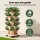 Green Fingers 5-Tier Vertical Garden Bed, Beige - Stackable Planters with Automatic Drainage, 35x35x75cm, Mobile Casters