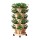 Green Fingers 5-Tier Vertical Garden Bed, Beige - Stackable Planters with Automatic Drainage, 35x35x75cm, Mobile Casters