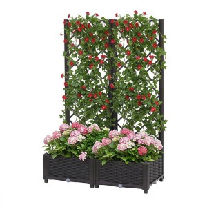 Green Fingers Vertical Raised Garden Bed 80x40x122cm Self Watering Elevated Planter for Veggies Herbs