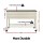 Green Fingers Mobile Raised Garden Bed 115cm White Elevated Planter 81cm Height with Wheels and Shelf