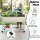 Green Fingers Mobile Raised Garden Bed 115cm White Elevated Planter 81cm Height with Wheels and Shelf