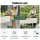 Green Fingers Mobile Raised Garden Bed 115cm White Elevated Planter 81cm Height with Wheels and Shelf