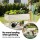 Green Fingers Mobile Raised Garden Bed 115cm White Elevated Planter 81cm Height with Wheels and Shelf