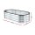 Green Fingers Raised Garden Bed Galvanised Oval Metal Planter Box Large 120x60x30cm Silver Durable Outdoor