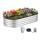 Green Fingers Raised Garden Bed Galvanised Oval Metal Planter 150x70x30cm Large Silver Outdoor Bed (0.5mm)
