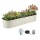 Green Fingers Oval Raised Garden Bed 240x60x45cm Galvanised Steel Rust Resistant White Deep 45cm Planter Box