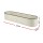 Green Fingers Oval Raised Garden Bed 240x60x45cm Galvanised Steel Rust Resistant White Deep 45cm Planter Box