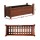 Green Fingers Raised Wooden Garden Bed Planter Box 90x30x33cm Brown Solid Fir Wood Liner Drainage Base