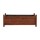 Green Fingers Raised Wooden Garden Bed Planter Box 90x30x33cm Brown Solid Fir Wood Liner Drainage Base
