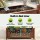 Green Fingers Raised Wooden Garden Bed Planter Box 90x30x33cm Brown Solid Fir Wood Liner Drainage Base