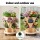 Green Fingers 3 Tier Stackable Vertical Planter Tower with Wheels Beige Self Watering Strawberry Pot