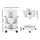 Green Fingers 3 Tier Stackable Vertical Planter Tower with Wheels White Self Watering Strawberry Pot for Indoor Outdoor